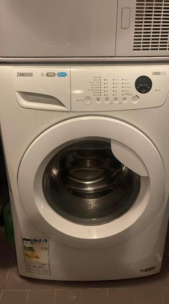 Wasmachine ZANUSSI Lindo 300 8KG xxl MOET ZSM WEG, Witgoed en Apparatuur, Wasmachines, Ophalen, Zo goed als nieuw, 85 tot 90 cm