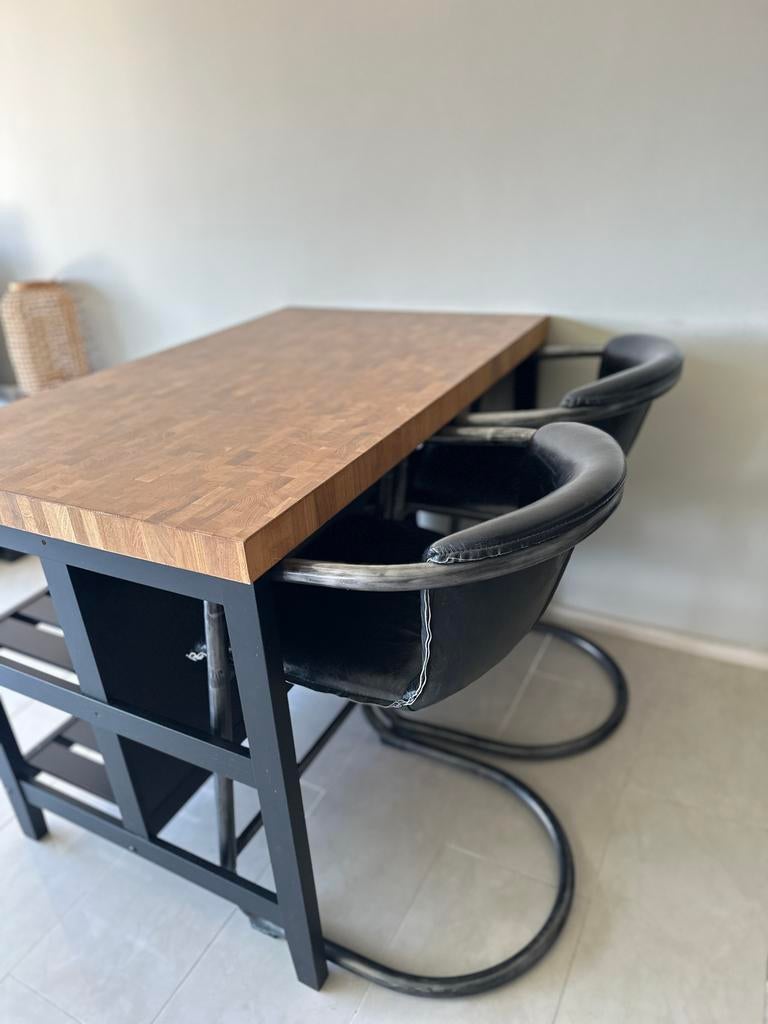 IKEA Vadholma keukeneiland, Ophalen, Gebruikt, 100 tot 150 cm, Zwart