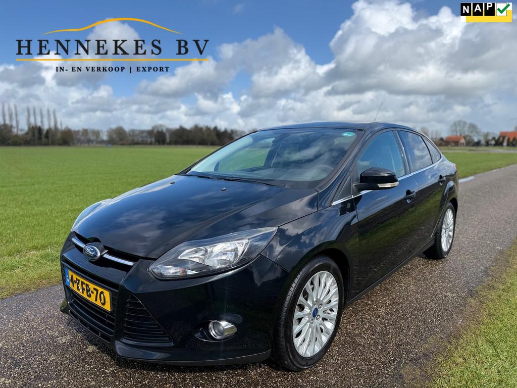 Ford Focus 1.0 EcoBoost Titanium NAP, Euro 5, Gebruikt, Zwart, Zwart