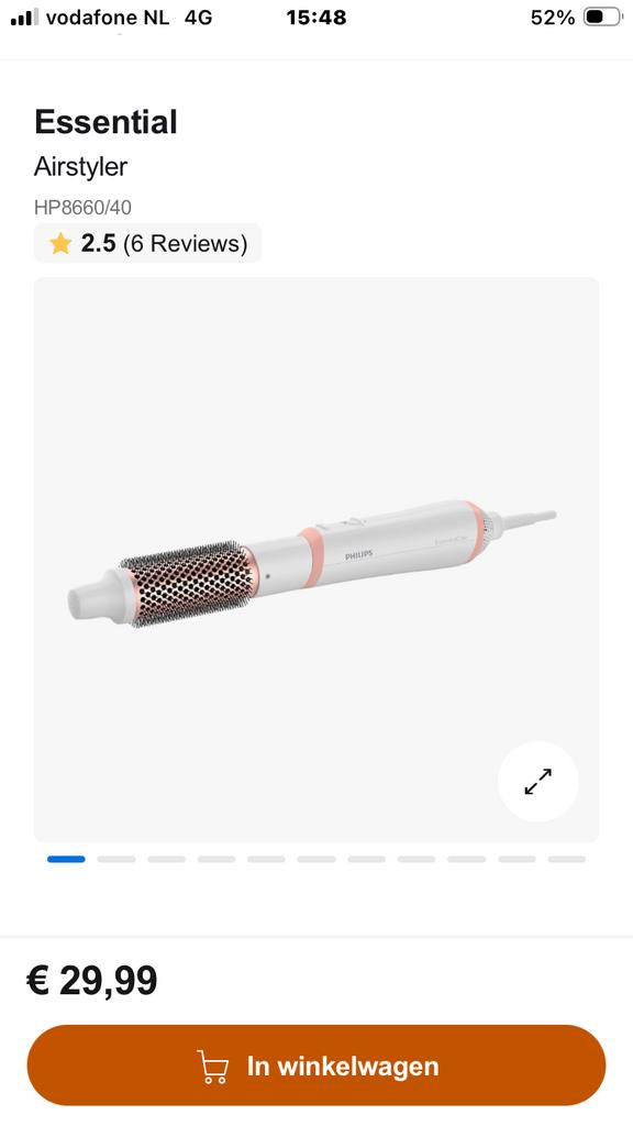 Philips 8000 airstyler fohn, Ophalen of Verzenden, Nieuw, Föhn of Haardroger