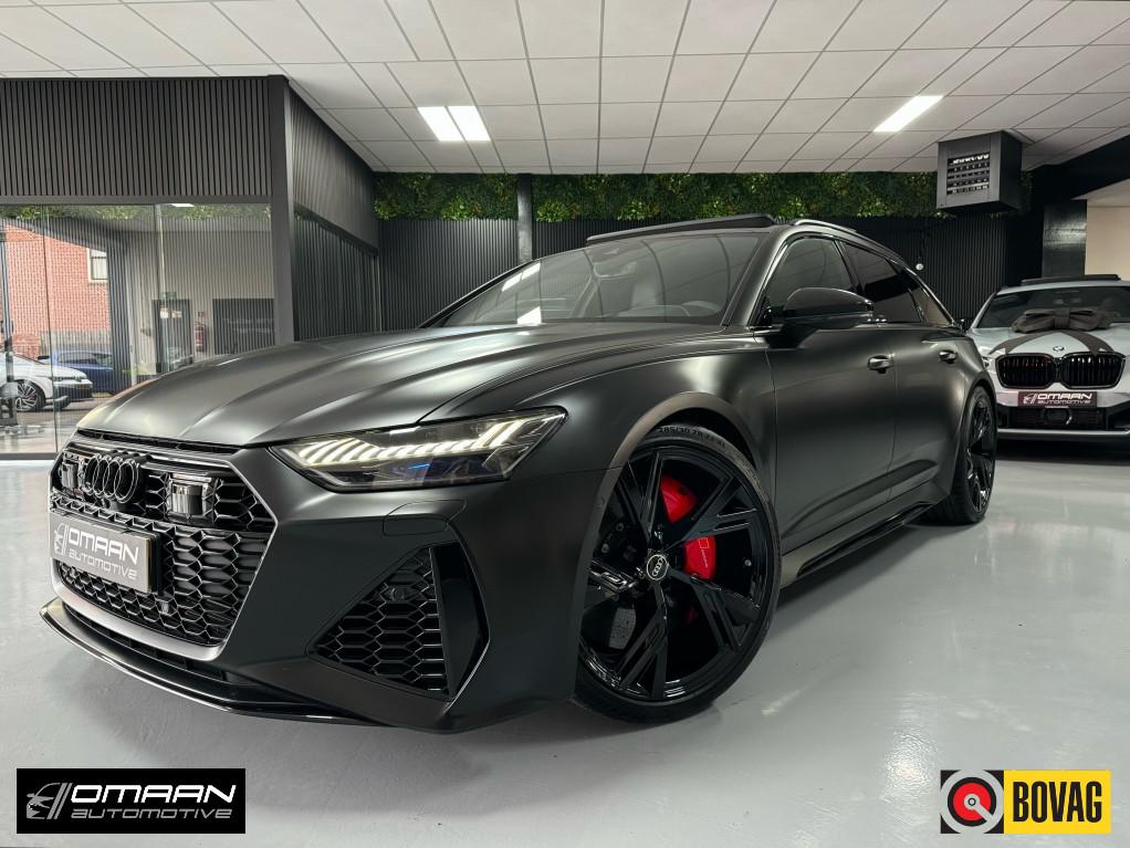 Audi RS6 Avant 4.0 TFSI QUAT. 711PK ABT Pano Eventuri Millte, Automaat, 2175 kg, Gebruikt, Leder