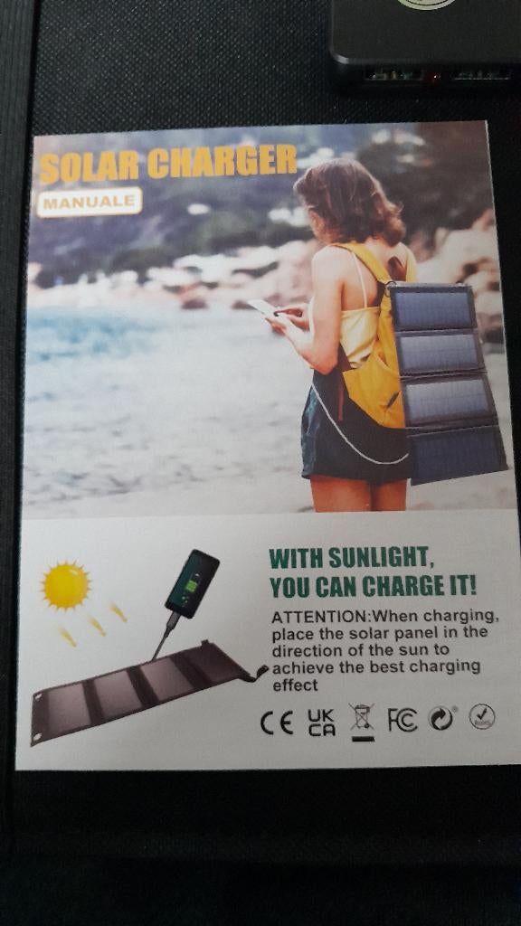 Portable Solar screen with 2x USB, Ophalen of Verzenden, Nieuw