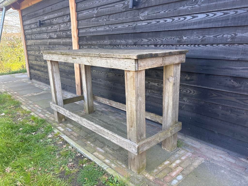 Houten statafel, Ophalen of Verzenden, Gebruikt