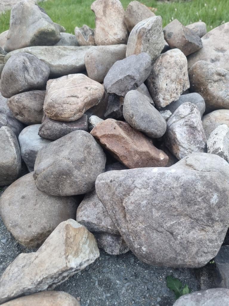 Natuurstenen/keien, Tuin en Terras, Grind, Keien en Split, Ophalen, Graniet