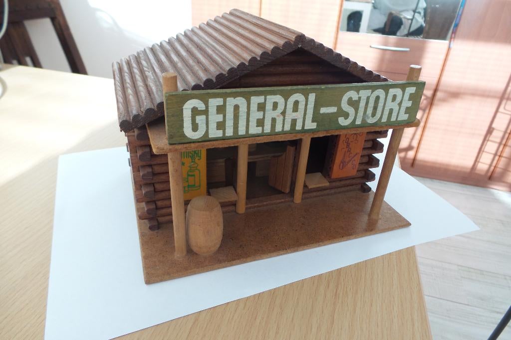 general store blokhut speelgoed, Antiek en Kunst, Ophalen of Verzenden