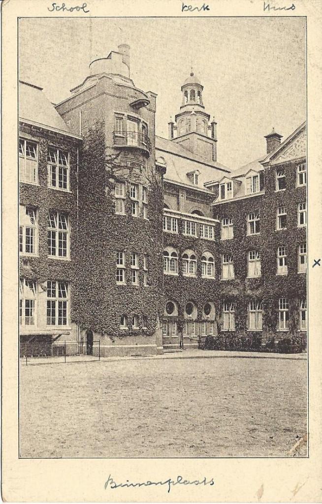 Amsterdam, Hobbemakade, St. Ignatiuscollege, Binnenplaats, Ophalen of Verzenden, 1920 tot 1940, Ongelopen, Noord-Holland