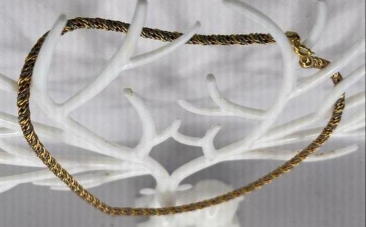 Nieuwe Goud/Zilverkleurige Gedraaide Ketting - 21/43 cm, Ophalen of Verzenden, Nieuw, Overige kleuren, Overige materialen