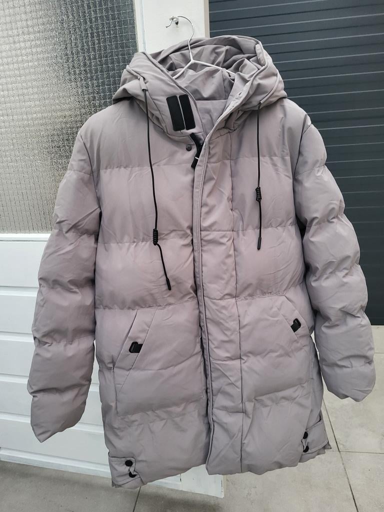 Stijlvolle grijze jas - Maat S, Kleding | Heren, Jassen | Winter, Nieuw, Maat 46 (S) of kleiner, Grijs, Ophalen of Verzenden