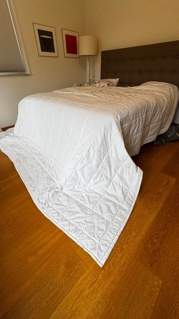 Bedsprei groot sprei formaat 3.20 x 3.20 lits-jumeaux'., Overige maten, Wit, Dekbedovertrek, Ophalen of Verzenden