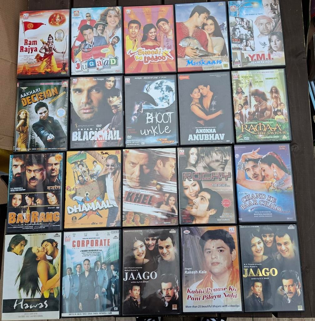 384 Indiase Bollywood films op DVD, Cd's en Dvd's, Alle leeftijden, Ophalen of Verzenden, Zo goed als nieuw