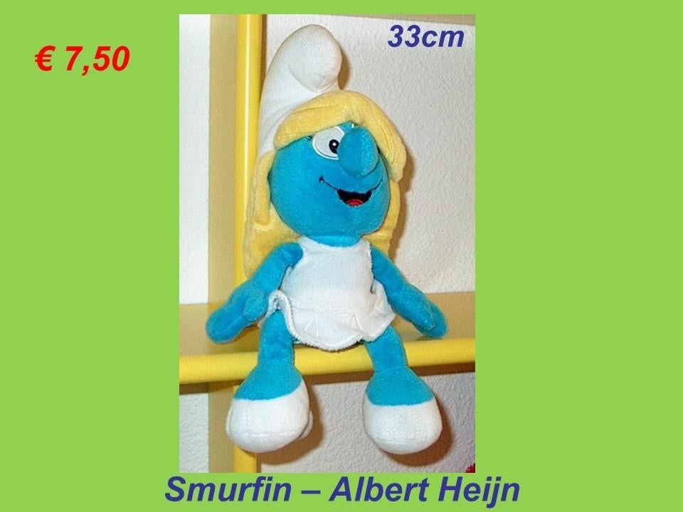 Smurfin (33cm), Verzamelen, Ophalen, Zo goed als nieuw, Smurfin, Poppetje, Figuurtje of Knuffel