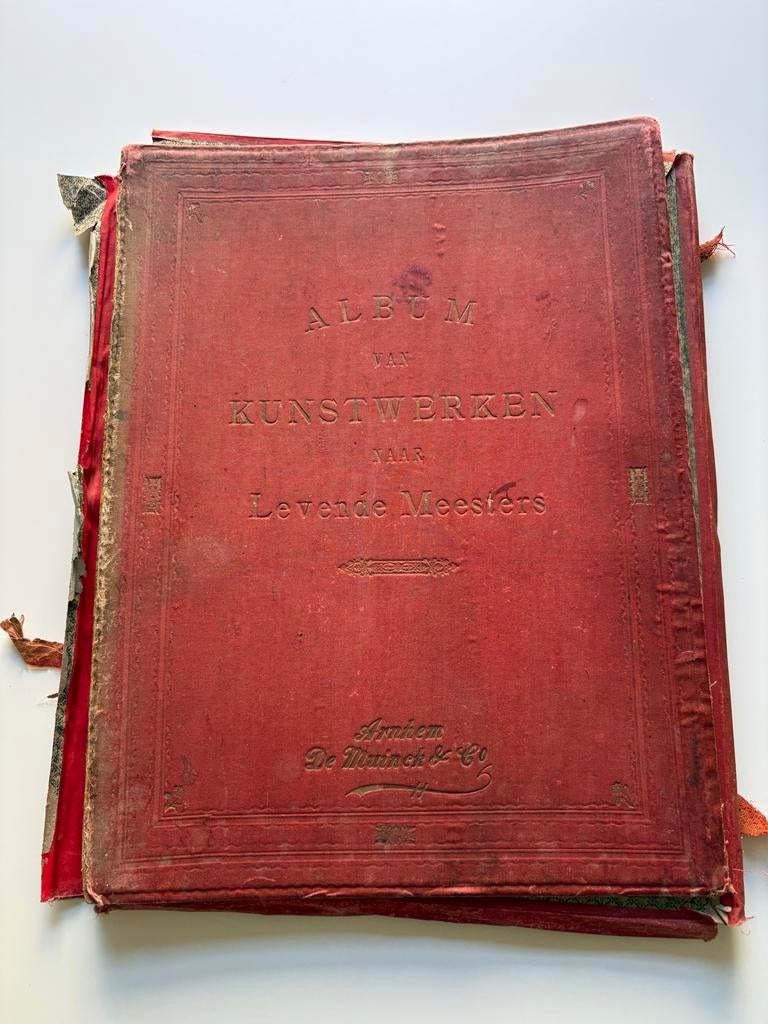 Album van Kunstwerken naar Levende Meesters oa Louis Apol, Ophalen of Verzenden