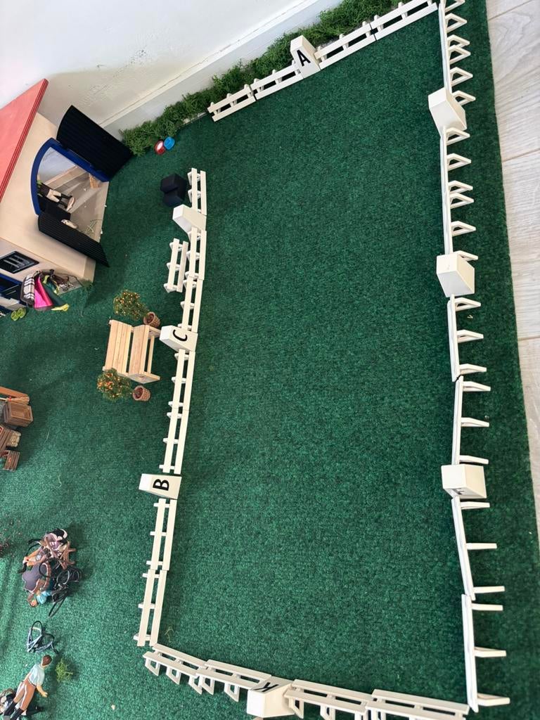 Schleich dressuur ring, Ophalen of Verzenden, Zo goed als nieuw, Paard, Beeldje of Figuurtje