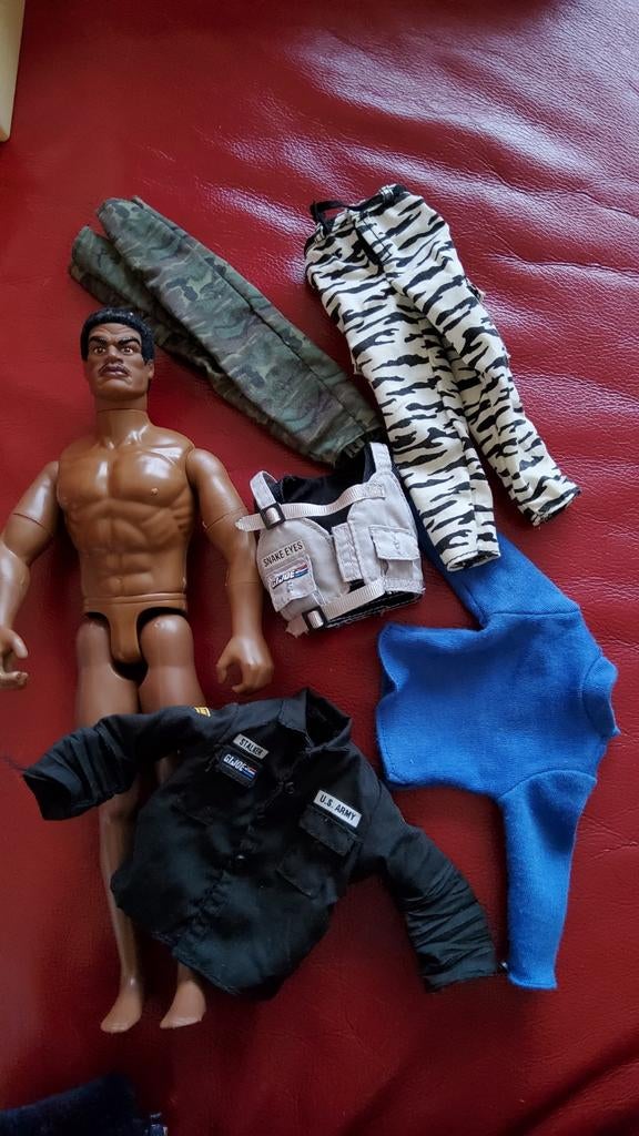Vintage GI JOE pop SGT Stalker Actiefiguur kleding Hasbro., Ophalen of Verzenden, Gebruikt, Pop