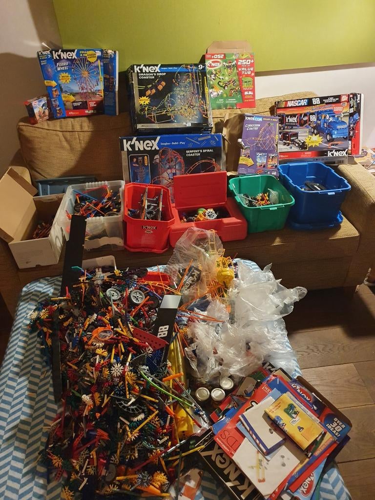 Knex, extreem veel, Ophalen of Verzenden, Gebruikt, Bouwen