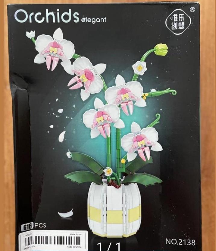 Orchidee van mini bouwstenen - Nieuw in doos!, Ophalen of Verzenden, Nieuw, Knutselwerk