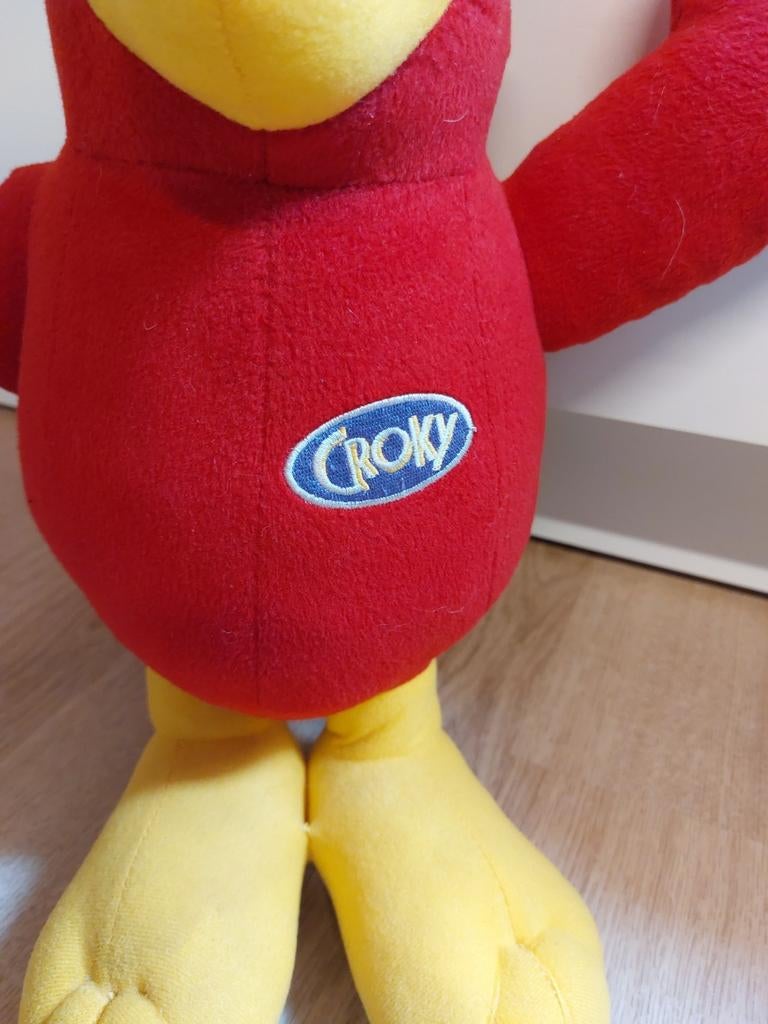 Croky papegaai knuffel 35 cm, Ophalen of Verzenden