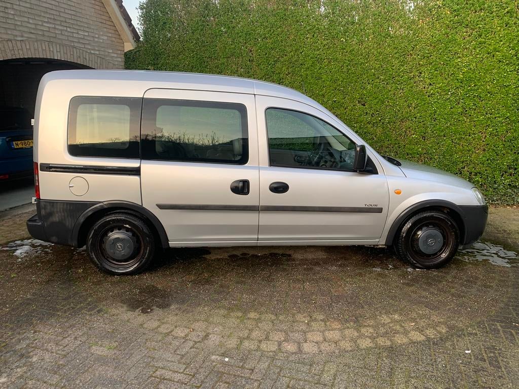 Opel Combo 1.6 Tour 2002 Grijs Airco Trekhaak benzine bus, Origineel Nederlands, Handgeschakeld, Grijs, Particulier