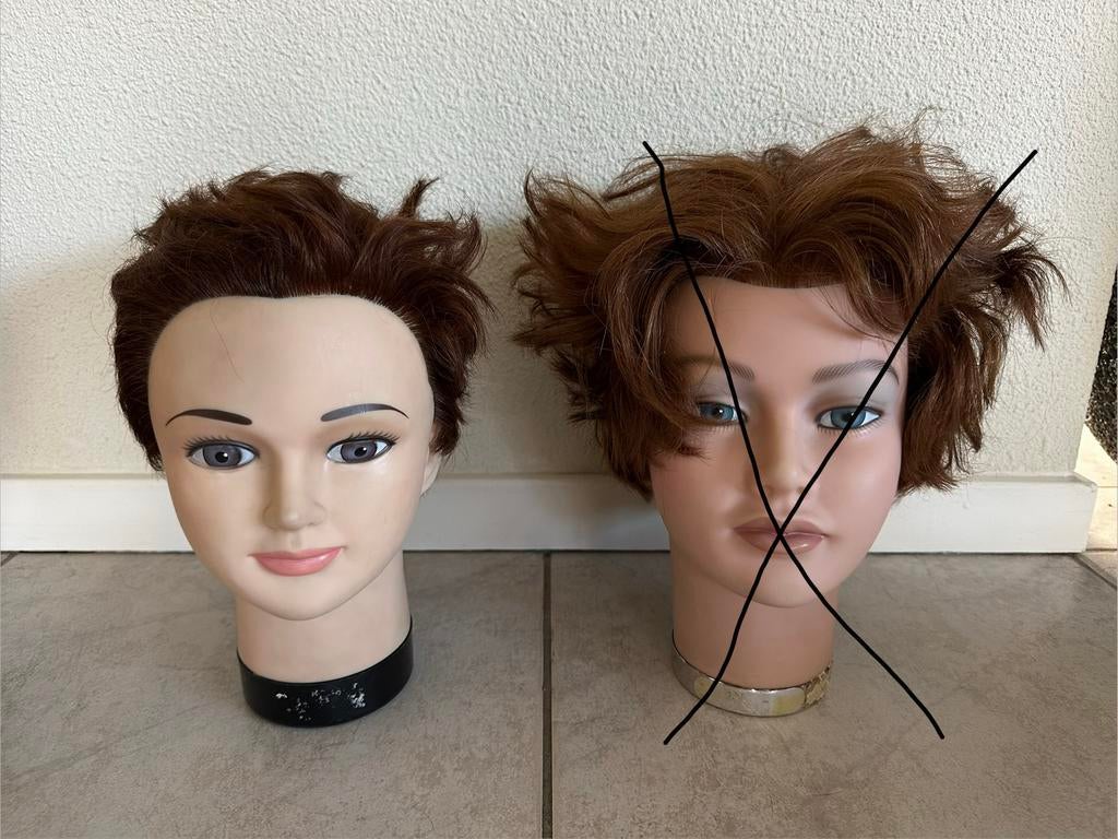 Kappershoofd kniphoofd oefenhoofd opmaakhoofd dame H26, Ophalen of Verzenden, Gebruikt, Meerdere media