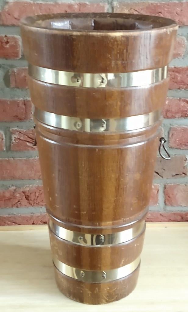 vintage houten paraplu bak, volgnr 20, Ophalen of Verzenden, Gebruikt, Hout