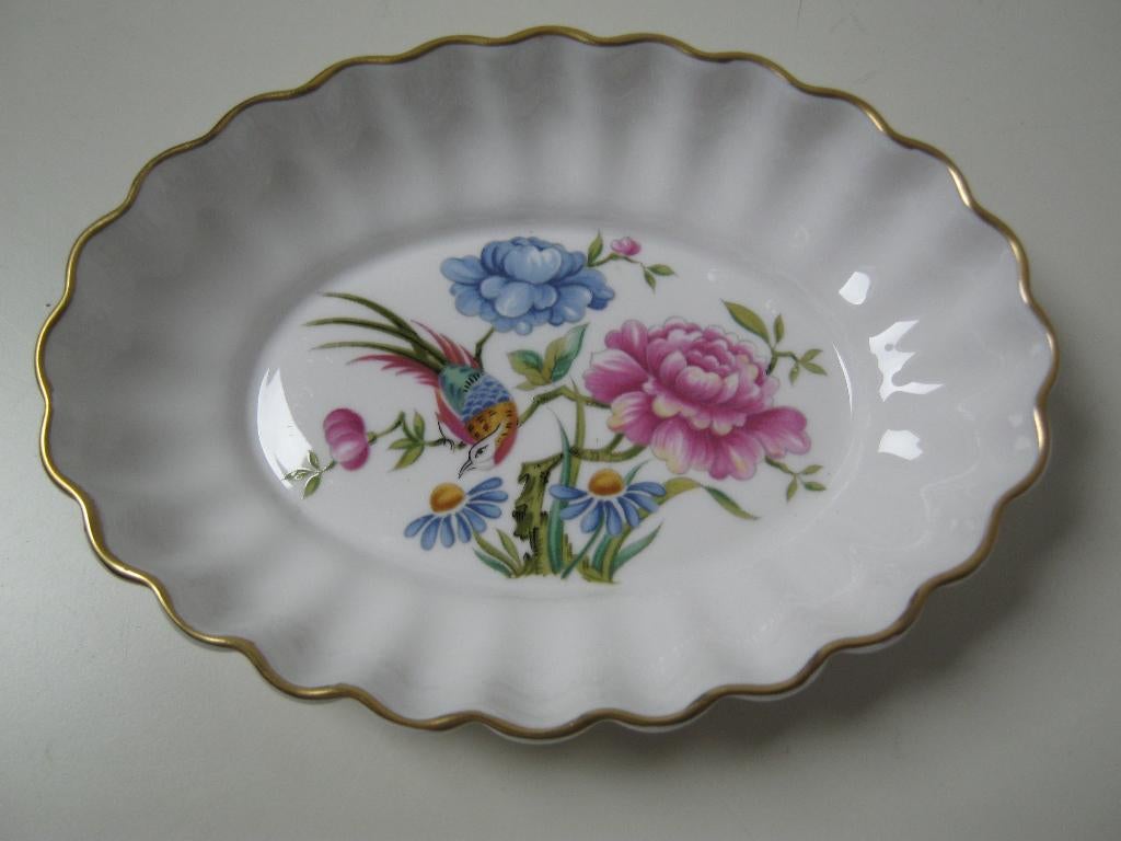 Spode Oriental Bird Vide poche Fine Bone China Trinket tray, Ophalen of Verzenden