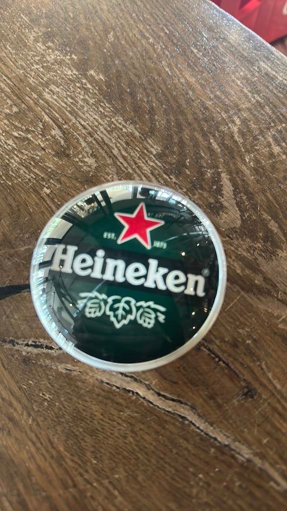Taplens led heineken bar mancave, Ophalen of Verzenden, Lichtbak of (neon) lamp