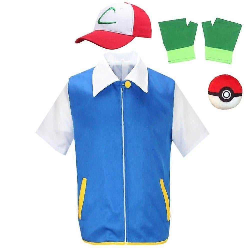 Pokemon Ash Kostuum, Verzenden, Nieuw, 110 t/m 116, Jongen of Meisje