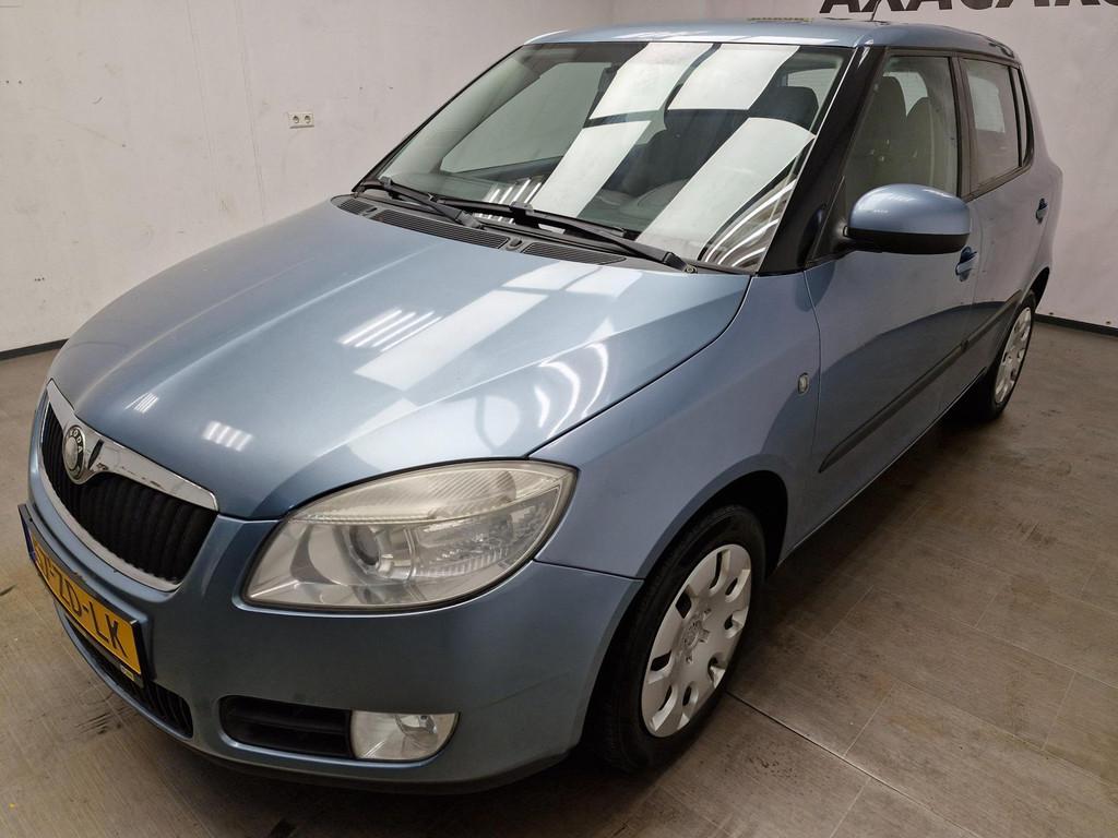 Skoda Fabia 1.4-16V Sport AIRCO ! MET NIEUWE APK ! RIJD PERF, Voorwielaandrijving, 4 cilinders, Blauw, Origineel Nederlands