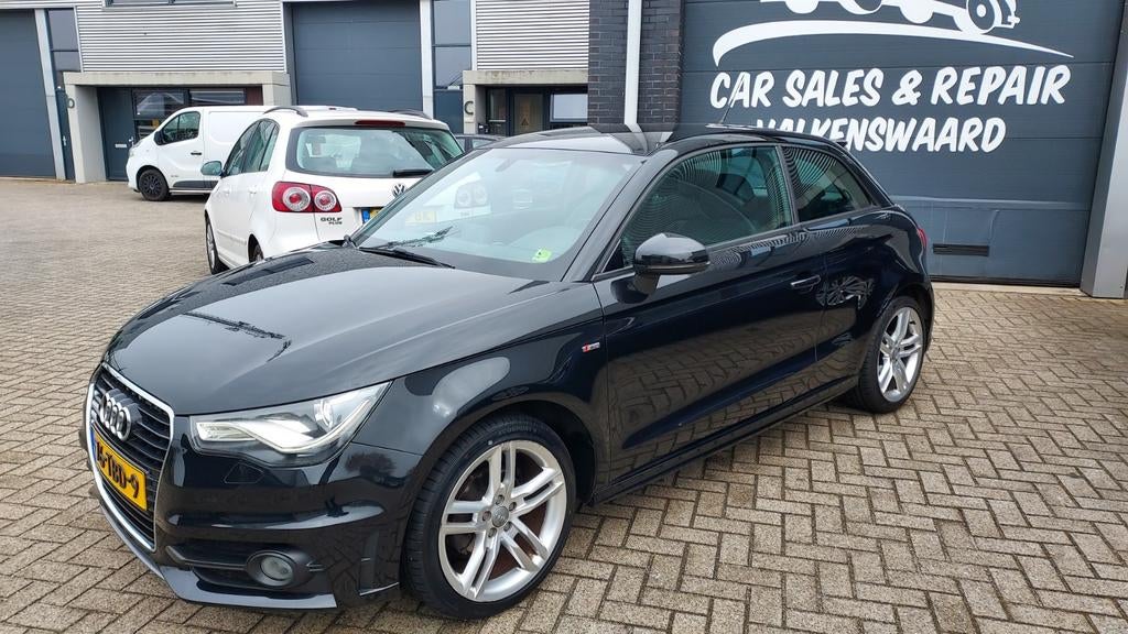 Audi A1 1.2 TSFi S-Line / Leder / Led Xenon / Cruise Control, Voorwielaandrijving, Euro 5, A1, Zwart