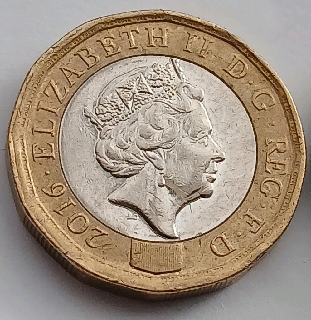 1 Pound 2016 Verenigd Koninkrijk Groot Brittannie Engeland, Ophalen of Verzenden, Overige landen