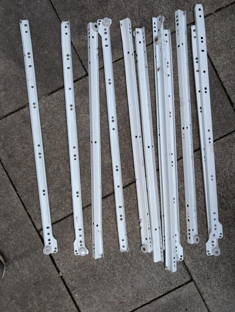 Laden rails 60 cm, Ophalen, 50 tot 100 cm, 3 of 4 laden, Minder dan 100 cm