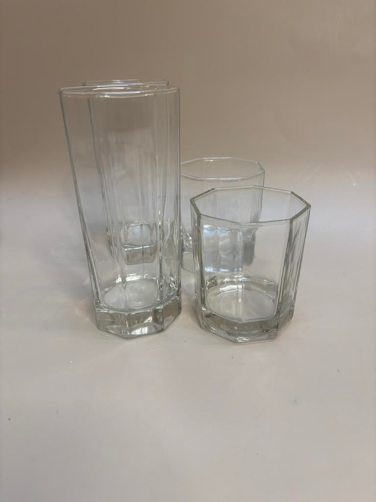 Set Arcoroc Octime glazen 4 stuks, Antiek en Kunst, Antiek | Glas en Kristal, Ophalen of Verzenden