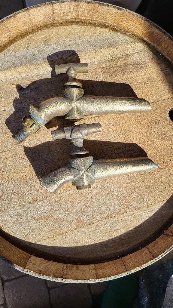 messing kranen, oude kranen, antieke kranen, Ophalen