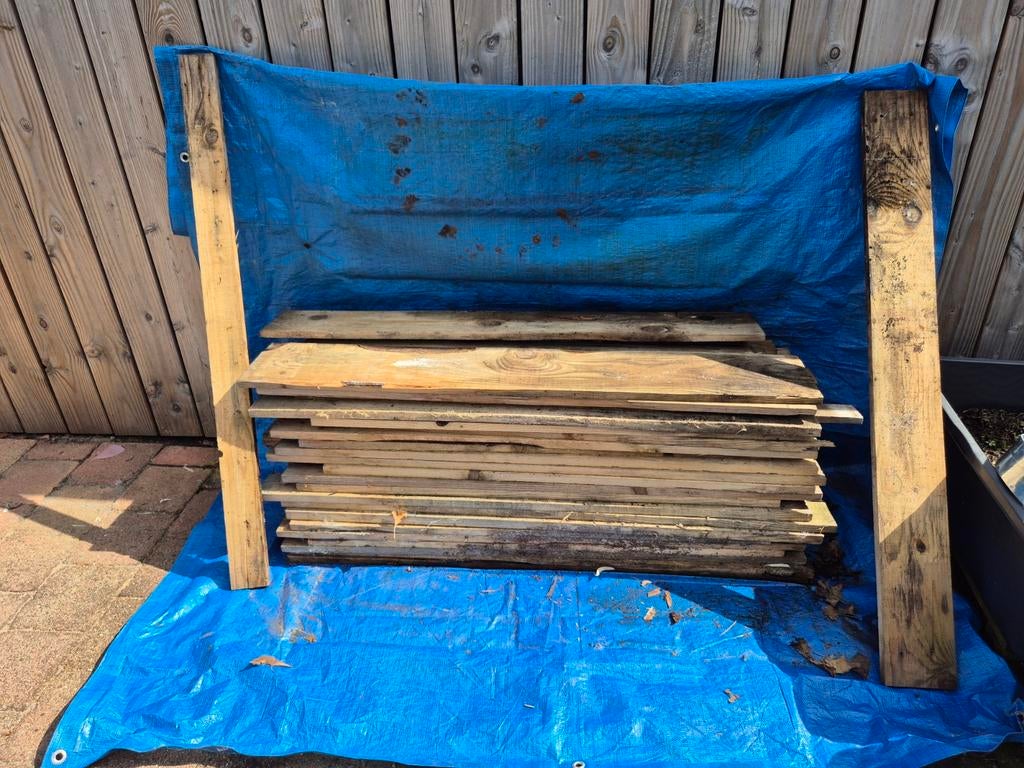 Stapel Pallet Planken - Diverse Maten, Ophalen, Gebruikt, Minder dan 25 mm, Plank