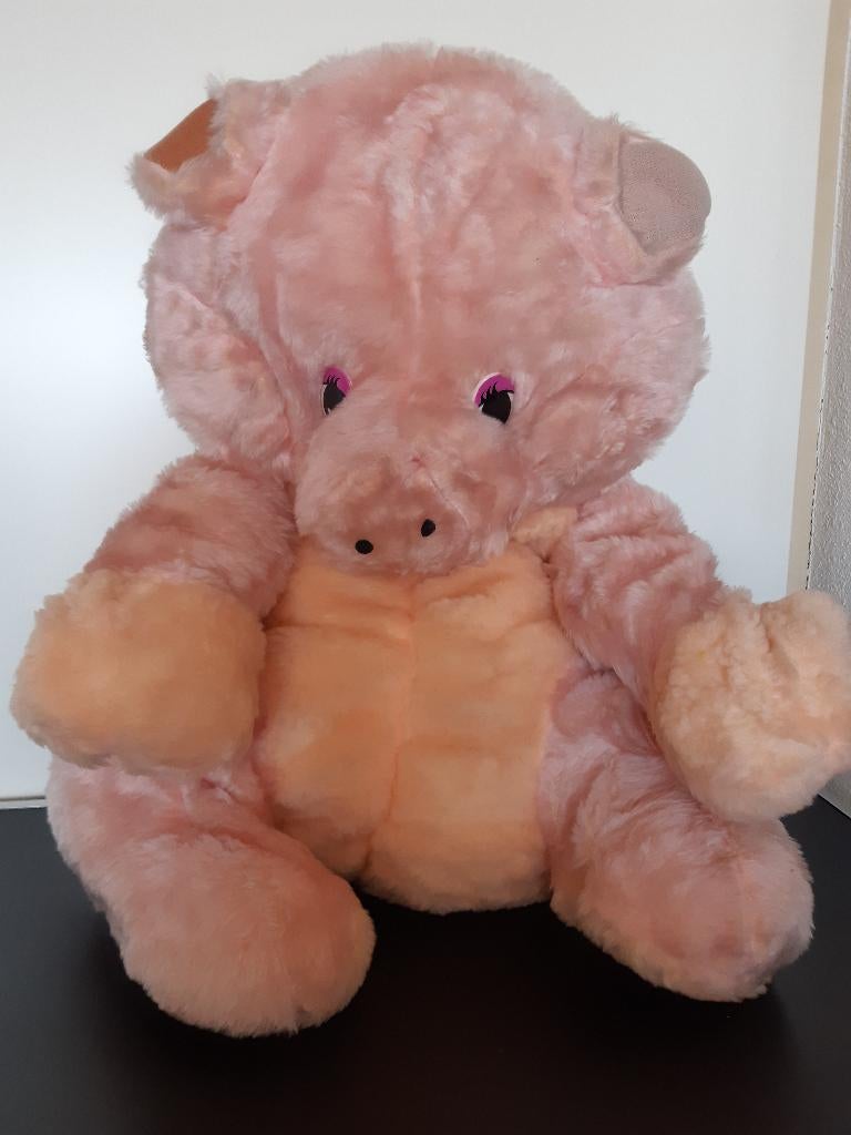 Knuffel varken roze 60 cm, Ophalen of Verzenden, Nieuw, Overige typen