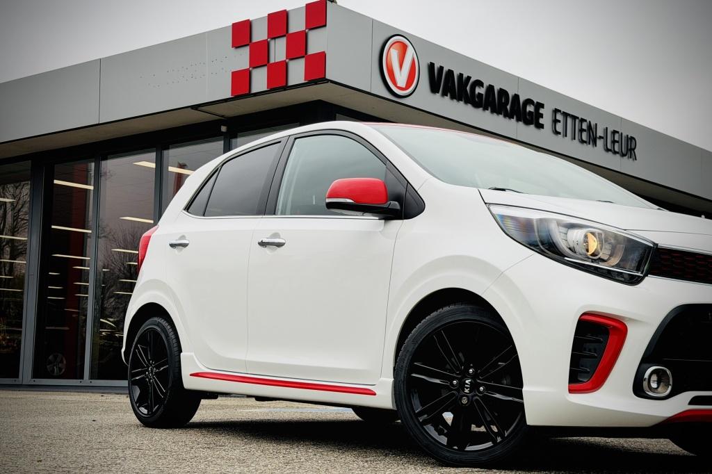 Kia Picanto 1.0 T-GDI GT-Line 100PK | CAMERA | STOEL - STUUR, 12 maanden, Gebruikt, 920 kg, Wit