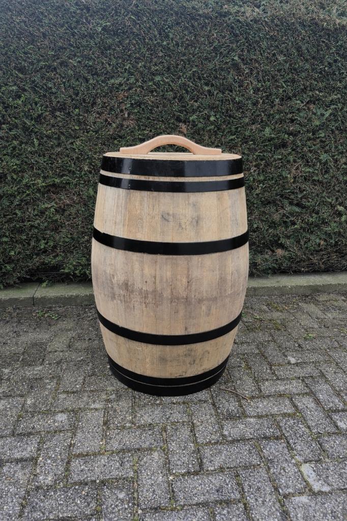 Eikenhouten regenton met los deksel, Ophalen, Info@gtc-bv.nl, 150 liter of meer, Gtc bv