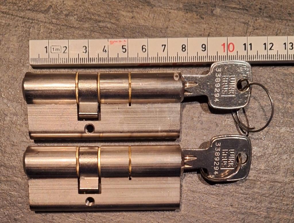 Winkhaus cilinder skg** met 2 sleutels, Ophalen of Verzenden, Rvs, Slot