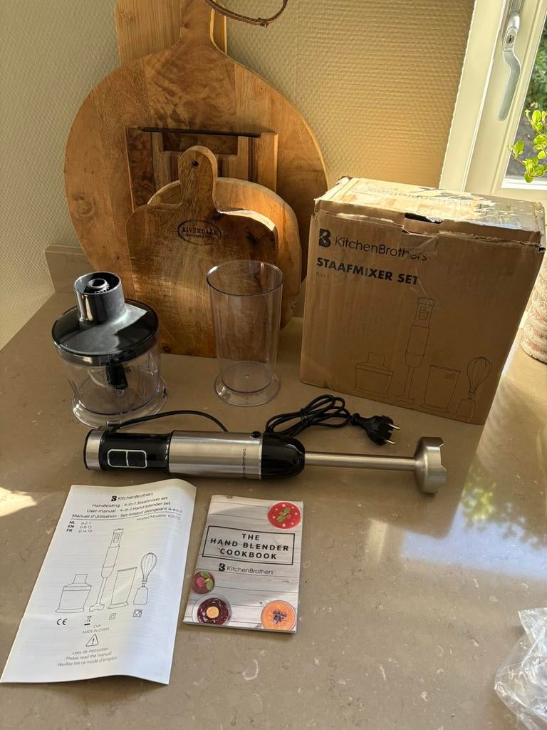 KitchenBrothers Staafmixer Set, !, Ophalen of Verzenden, Zo goed als nieuw, !