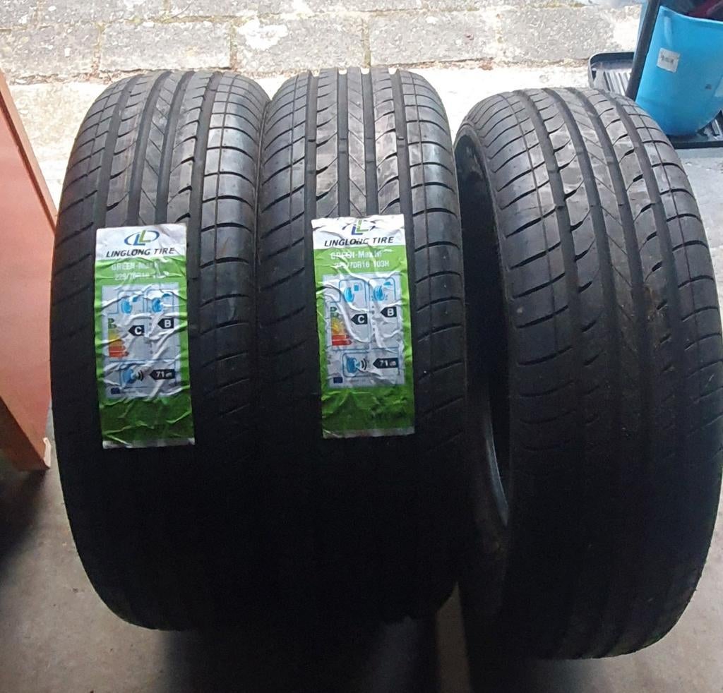 3 zomerbanden 225 70 16 NIEUW!, Ophalen, Bestelwagen, 16 inch, Nieuw