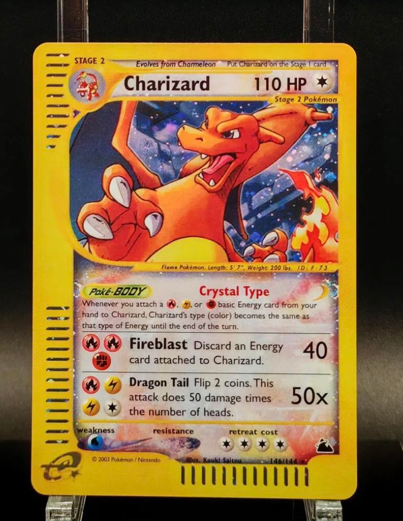 Charizard crystal skyridge 146/144 proxy, Verzenden, Zo goed als nieuw