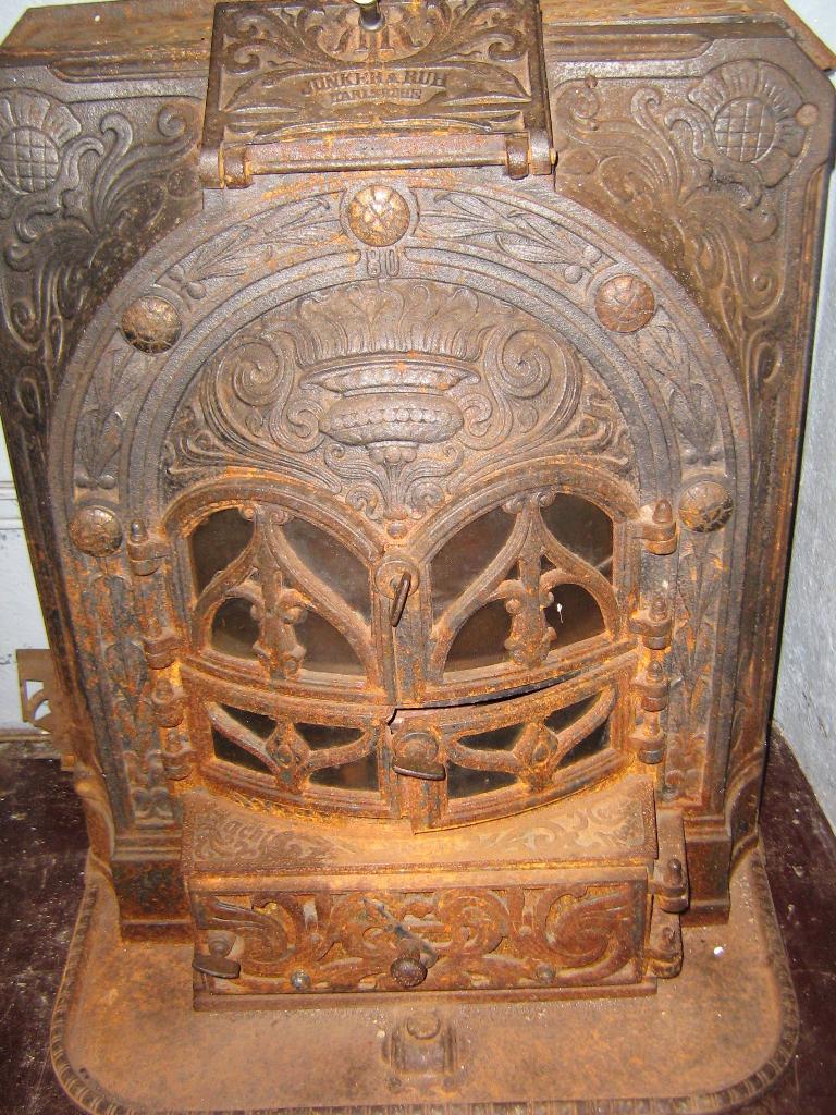 Junker & Ruh antieke gietijzeren kachel, Ophalen