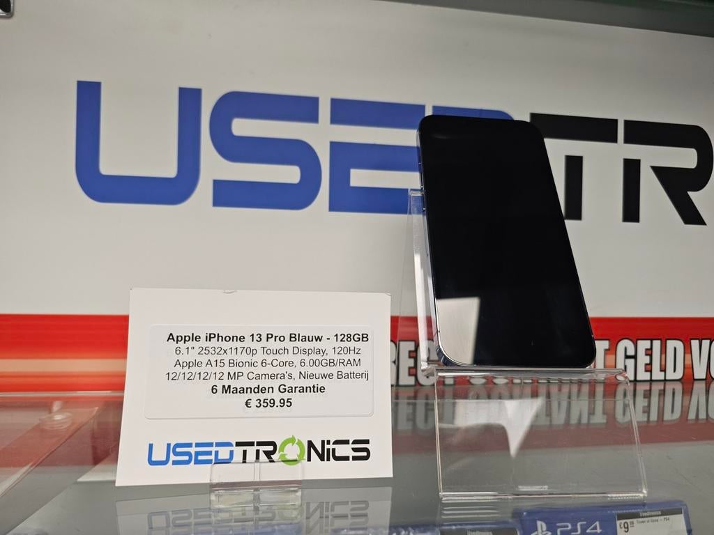 Iphone 13 Pro Blauw 128 GB, 128 GB, Blauw, IPhone 13, Ophalen of Verzenden