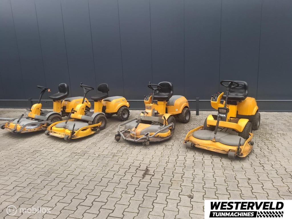 Partij 4x Stiga Park frontmaaier inruil zo mee netto export!, Gebruikt, Info@westerveldtuinmachines.nl, Handelsplein, Stiga
