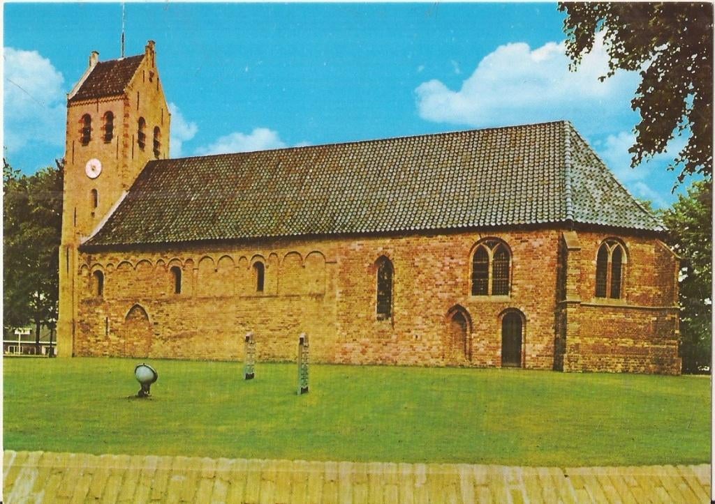 Oldeberkoop Ned. Herv. Kerk 12e eeuw ca. 1990, Ophalen of Verzenden, 1980 tot heden, Ongelopen, Friesland