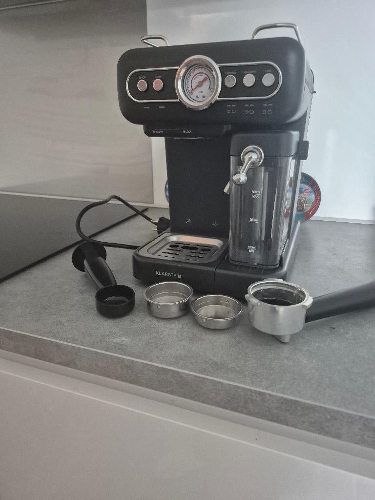 Klarstein espresso apparaat, Espresso apparaat, Gemalen koffie, Ophalen of Verzenden, Zo goed als nieuw