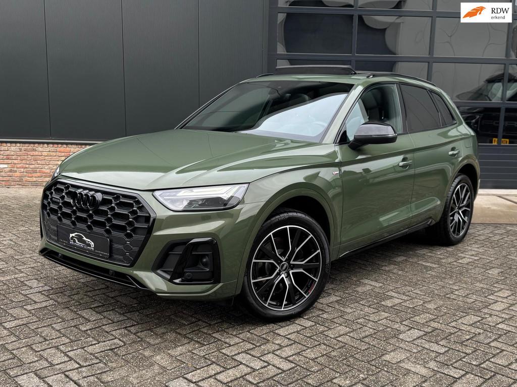 Audi Q5 50 TFSI e S-line 299 pk 40070 km - Panoramadak - App, Automaat, Gebruikt, Zwart, 4 cilinders