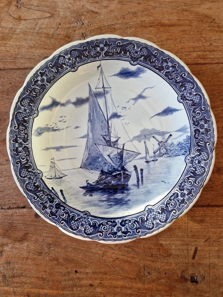 Delfts Blauw Wandbord - Royal Sphinx Maastricht, Antiek en Kunst, Ophalen