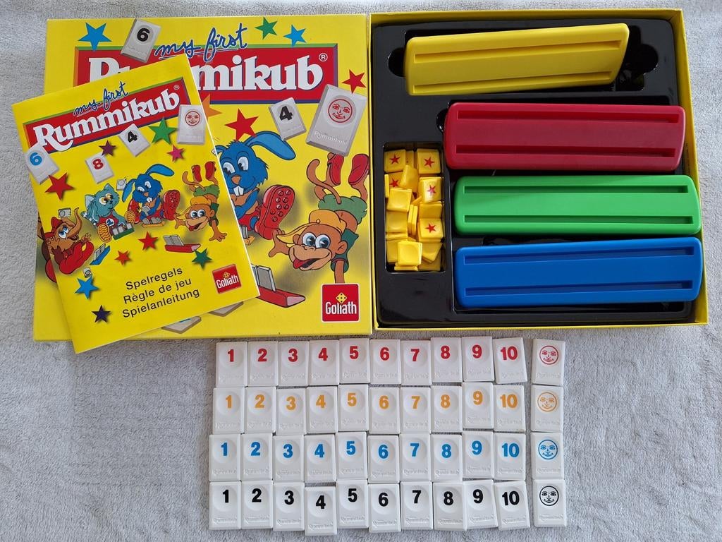 Rummikub junior my first rummikub tbv goed doel, Ophalen of Verzenden, Zo goed als nieuw, Jumbo
