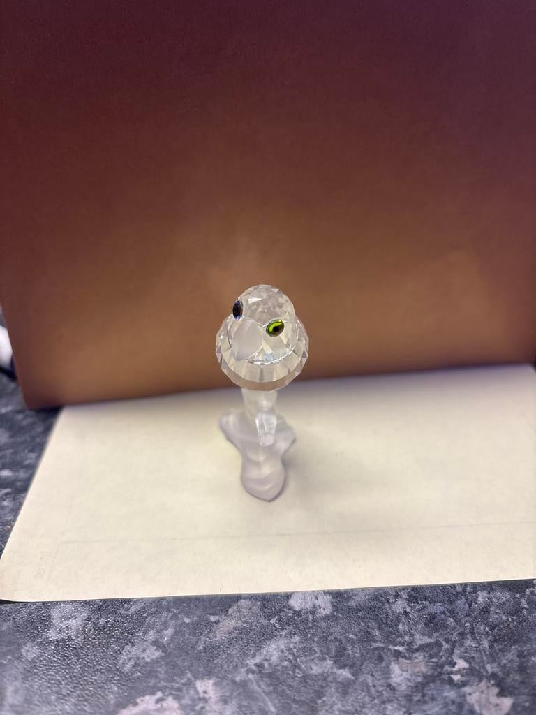 Vintage Swarovski Papegaai op Stam (Up in the Trees Parrot), Verzamelen, Swarovski, Gebruikt, Figuurtje, Ophalen of Verzenden